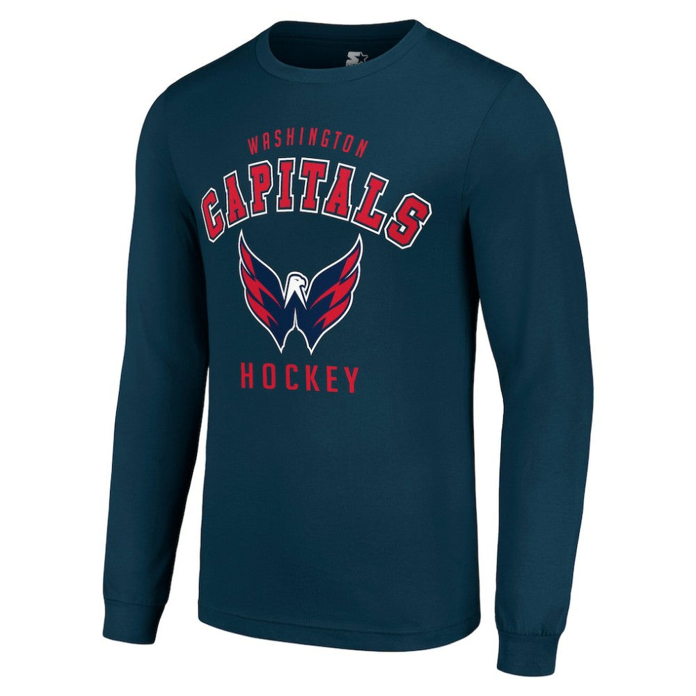 Washington Capitals Starter Logo Long Sleeve T-Shirt - Navy - NHL