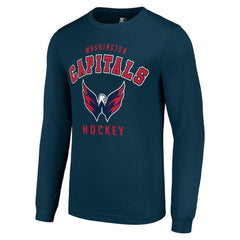 Washington Capitals Starter Logo Long Sleeve T-Shirt - Navy - NHL