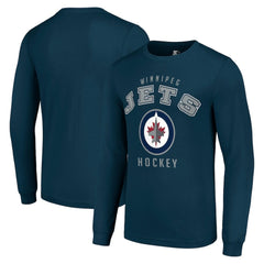 Winnipeg Jets Starter Logo Long Sleeve T-Shirt - Navy - NHL