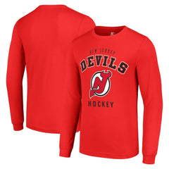New Jersey Devils Starter Logo Long Sleeve T-Shirt - Red - NHL