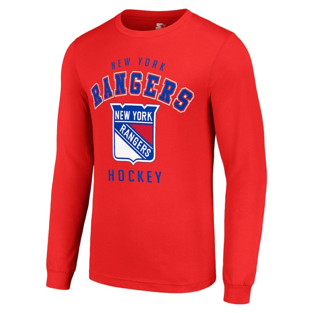 New York Rangers Starter Logo Long Sleeve T-Shirt - Red - NHL