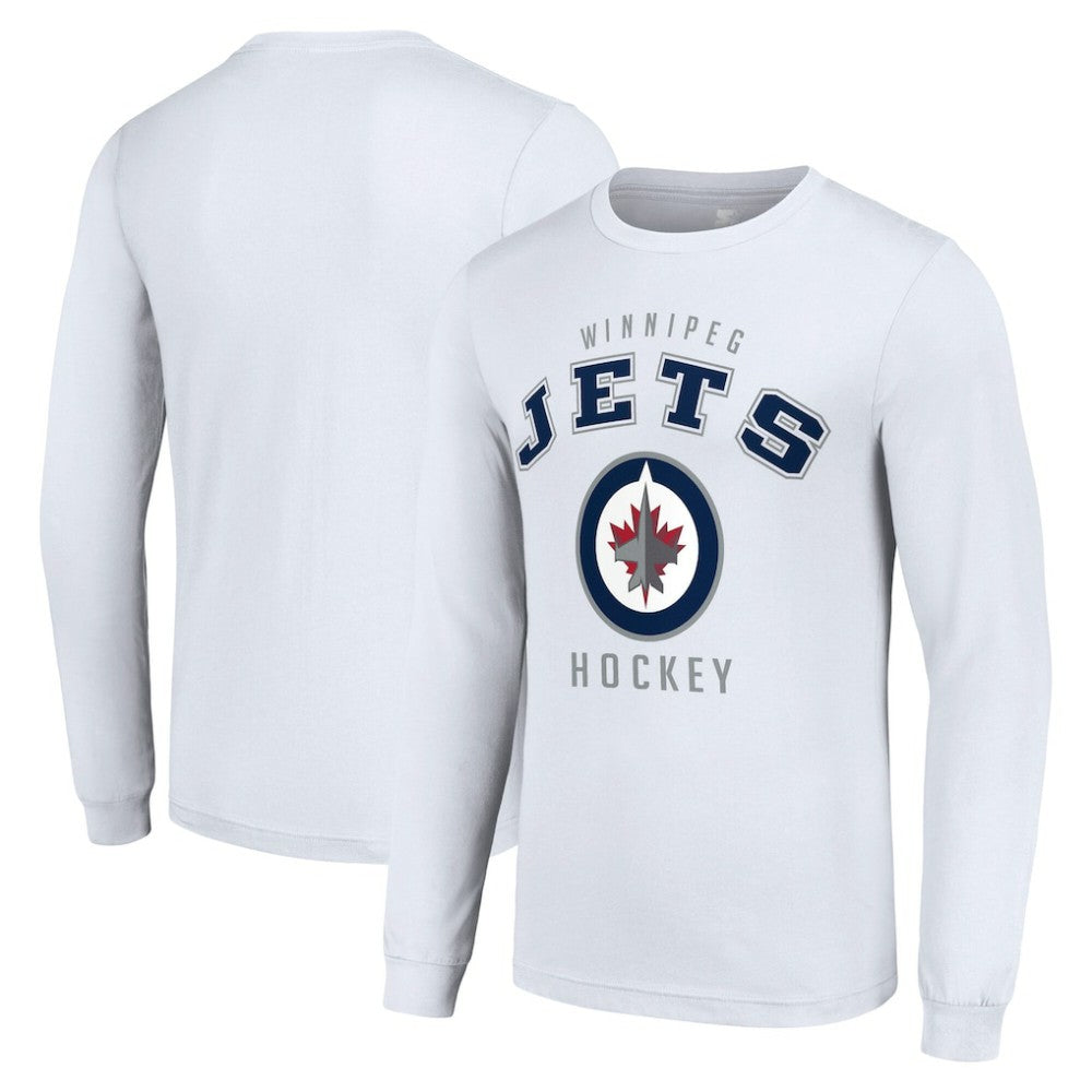 Winnipeg Jets Starter Logo Long Sleeve T-Shirt - White - NHL