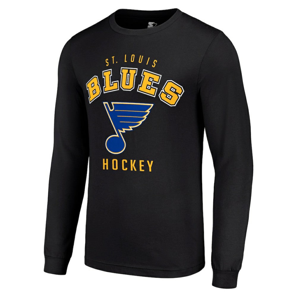 St. Louis Blues Starter Logo Long Sleeve T-Shirt - Black - NHL