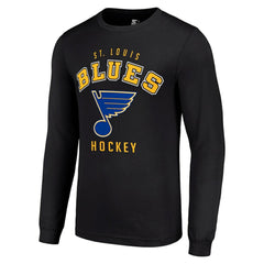 St. Louis Blues Starter Logo Long Sleeve T-Shirt - Black - NHL
