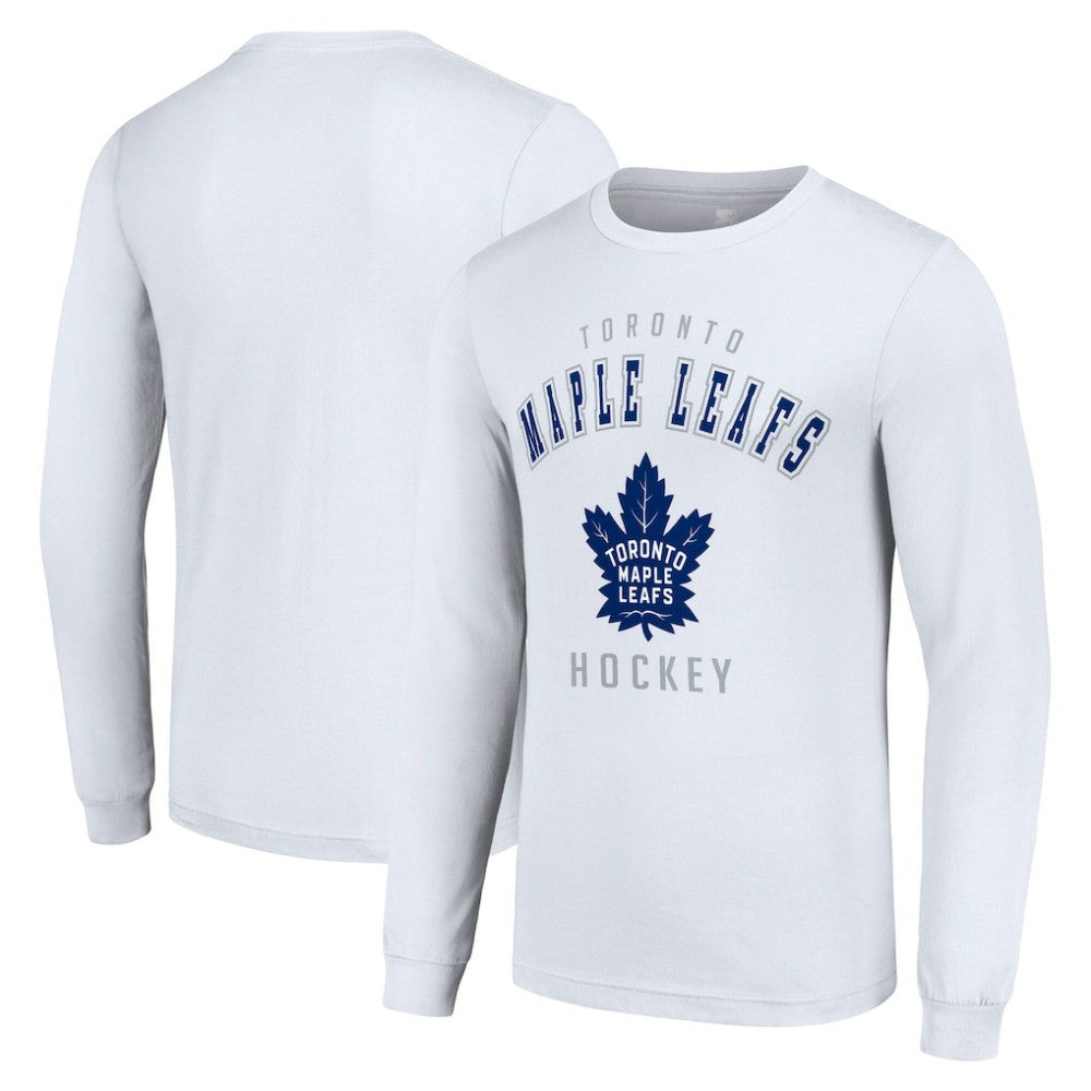 Toronto Maple Leafs Starter Logo Long Sleeve T-Shirt - White - NHL