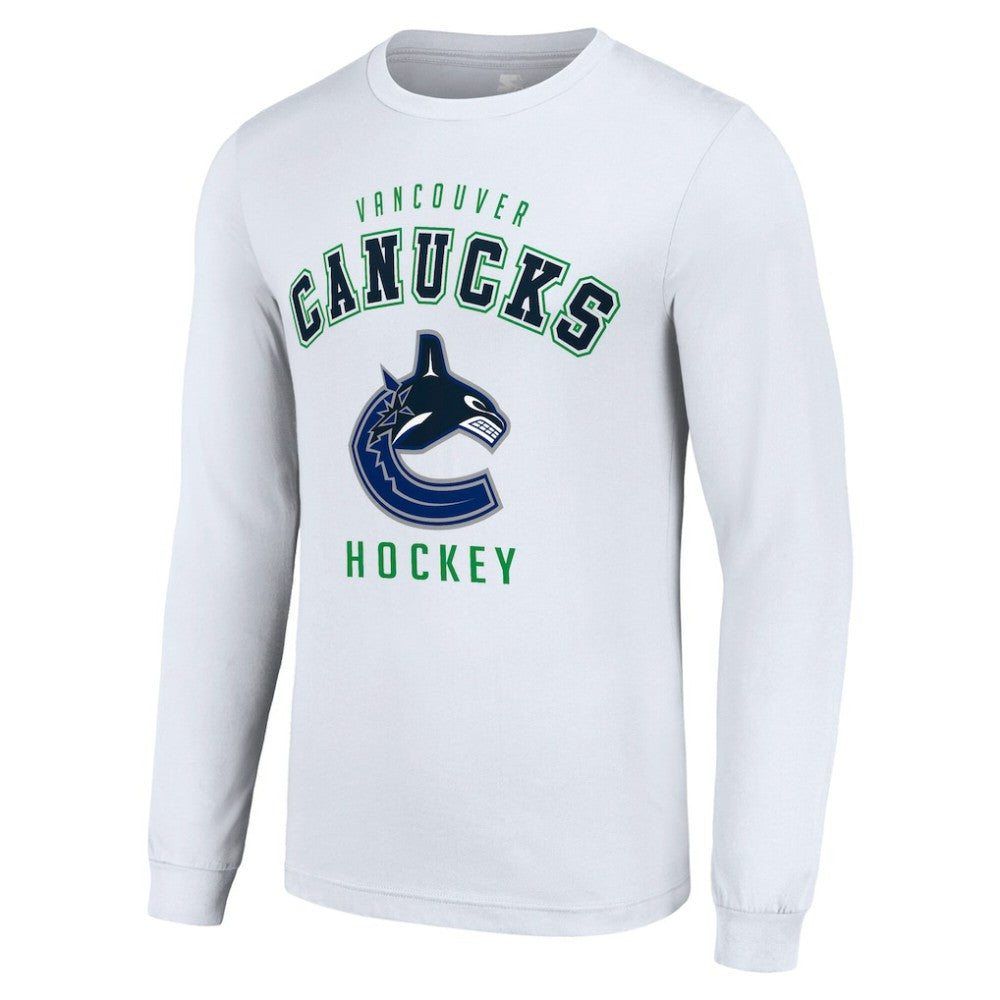 Vancouver Canucks Starter Logo Long Sleeve T-Shirt - White - NHL