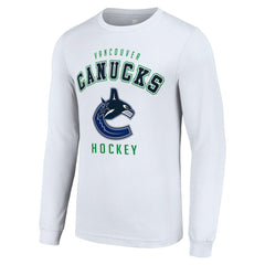 Vancouver Canucks Starter Logo Long Sleeve T-Shirt - White - NHL