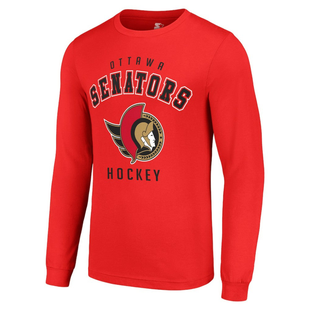 Ottawa Senators Starter Logo Long Sleeve T-Shirt - Red - NHL