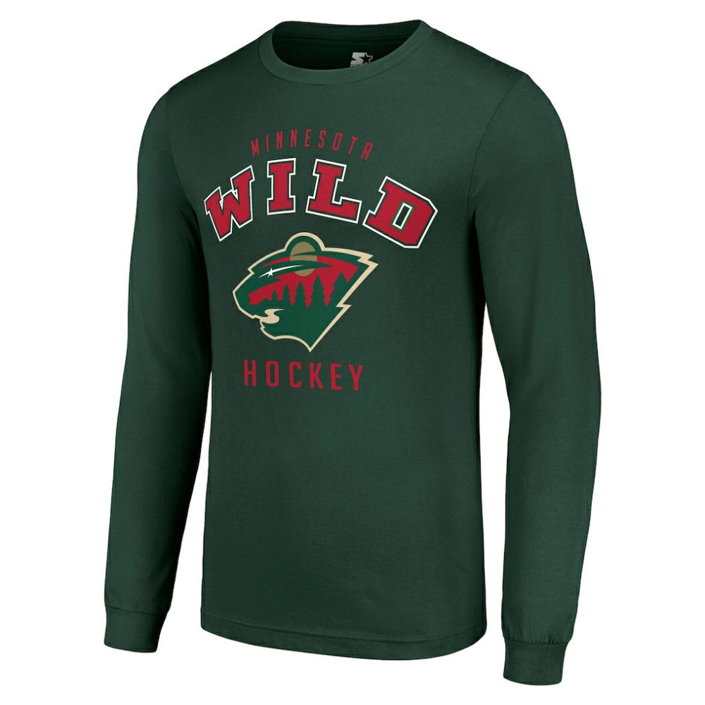 Minnesota Wild Starter Logo Long Sleeve T-Shirt - Military Green - NHL