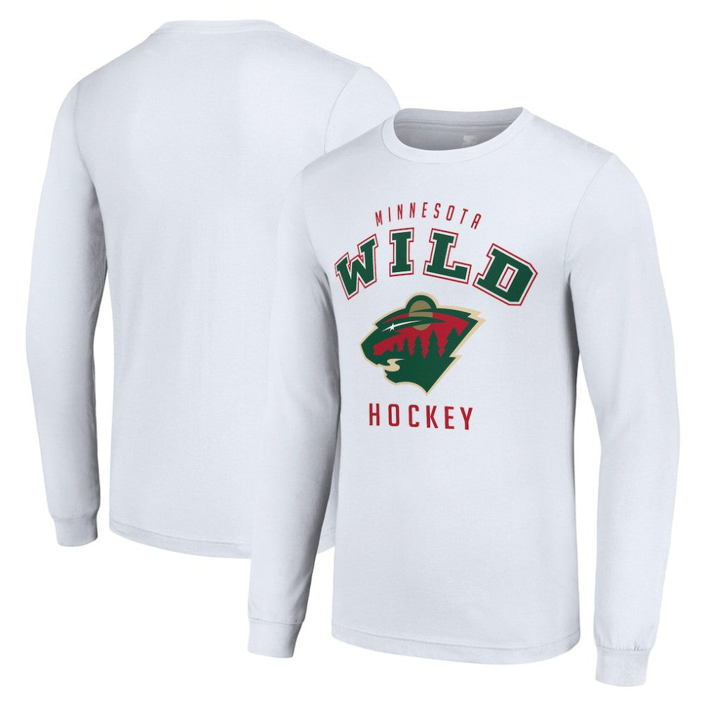 Minnesota Wild Starter Logo Long Sleeve T-Shirt - White - NHL