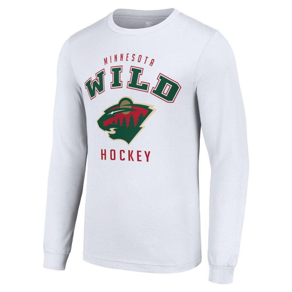 Minnesota Wild Starter Logo Long Sleeve T-Shirt - White - NHL