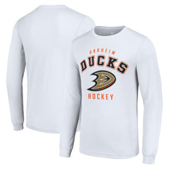 Anaheim Ducks Starter Logo Long Sleeve T-Shirt - White - NHL