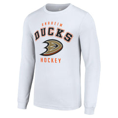 Anaheim Ducks Starter Logo Long Sleeve T-Shirt - White - NHL