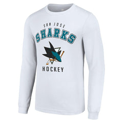 San Jose Sharks Starter Logo Long Sleeve T-Shirt - White - NHL