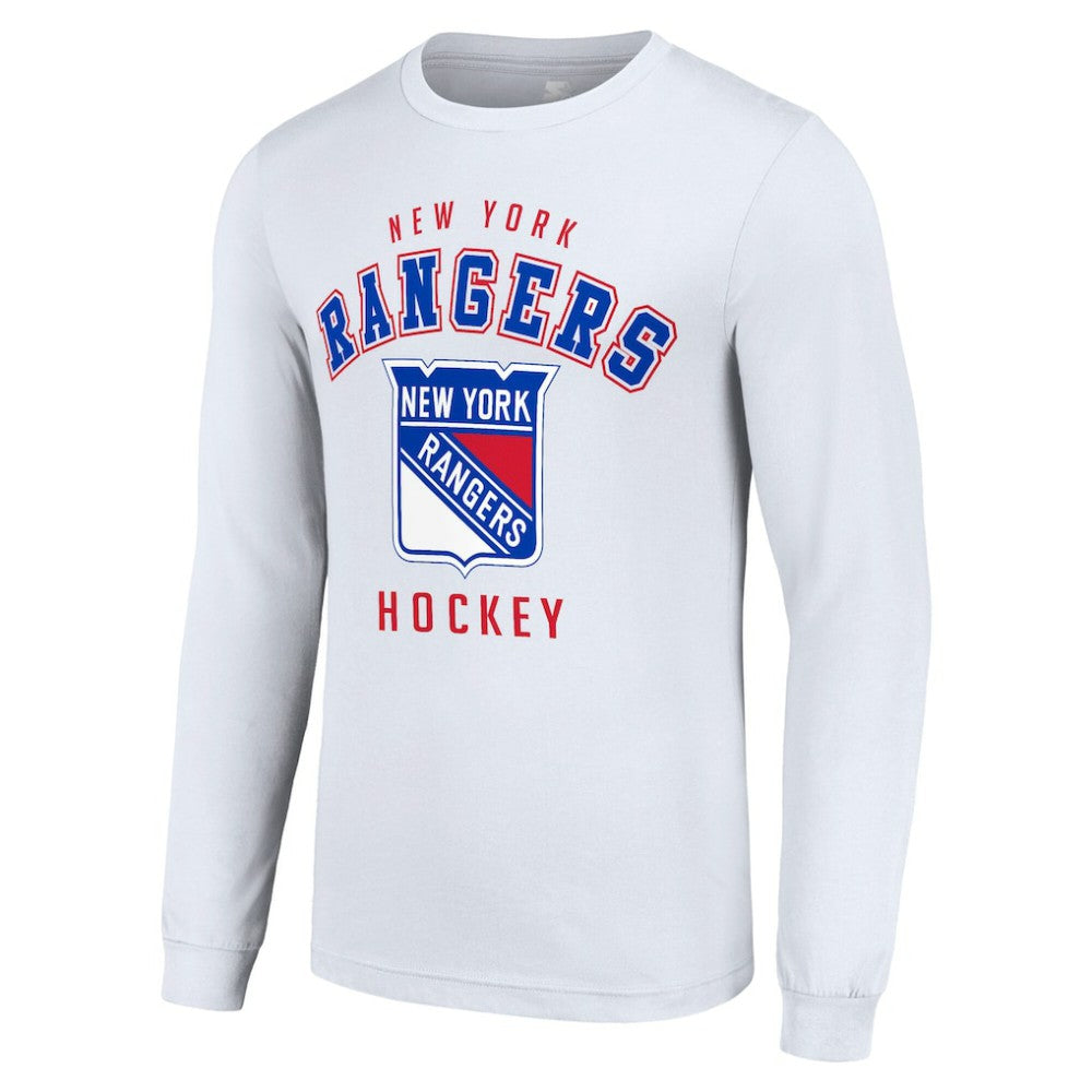 New York Rangers Starter Logo Long Sleeve T-Shirt - White - NHL