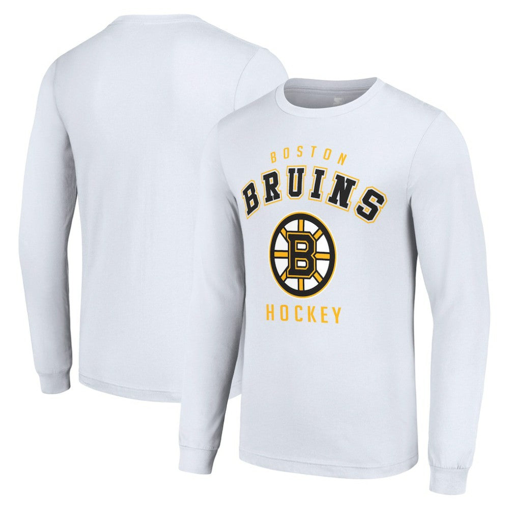 Boston Bruins Starter Logo Long Sleeve T-Shirt - White - NHL