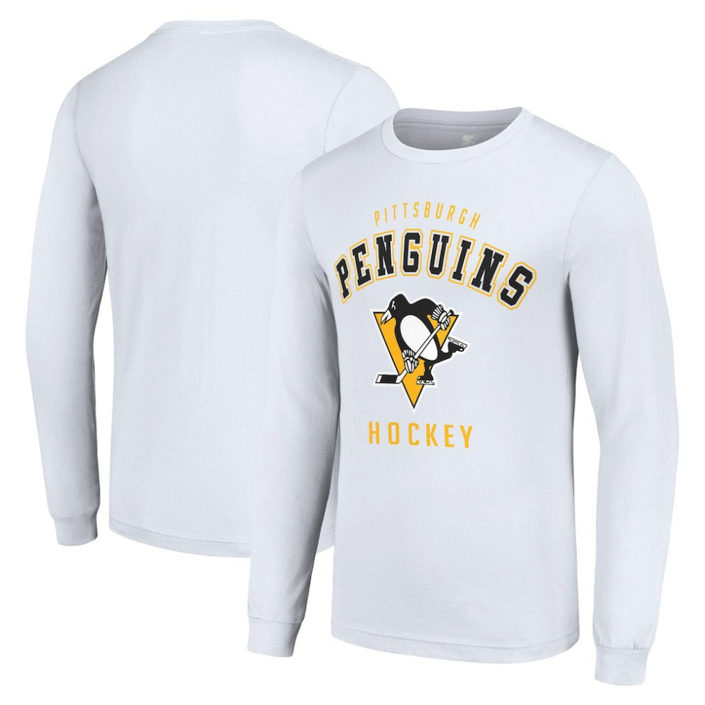 Pittsburgh Penguins Starter Logo Long Sleeve T-Shirt - White - NHL