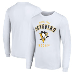 Pittsburgh Penguins Starter Logo Long Sleeve T-Shirt - White - NHL