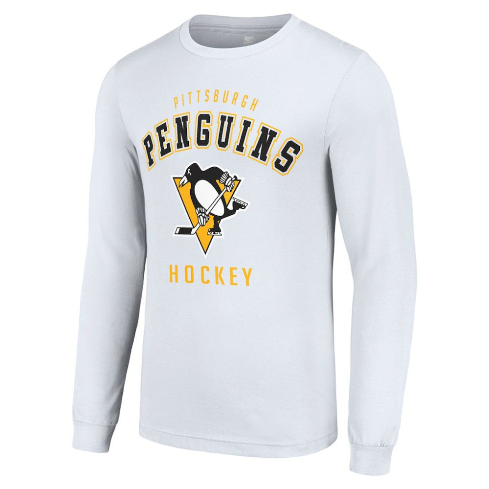 Pittsburgh Penguins Starter Logo Long Sleeve T-Shirt - White - NHL