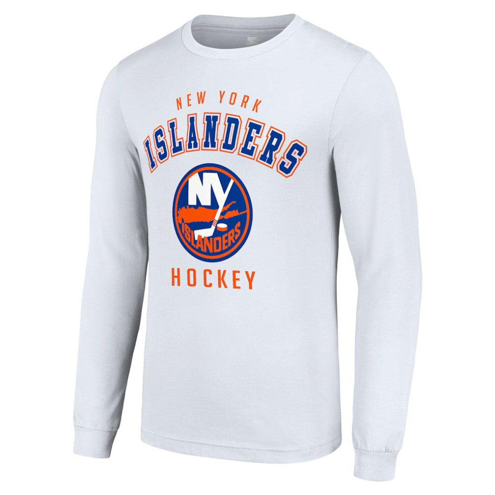 New York Islanders Starter Logo Long Sleeve T-Shirt - White - NHL