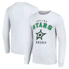 Dallas Stars Starter Logo Long Sleeve T-Shirt - White - NHL