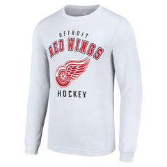 Detroit Red Wings Starter Logo Long Sleeve T-Shirt - White - NHL