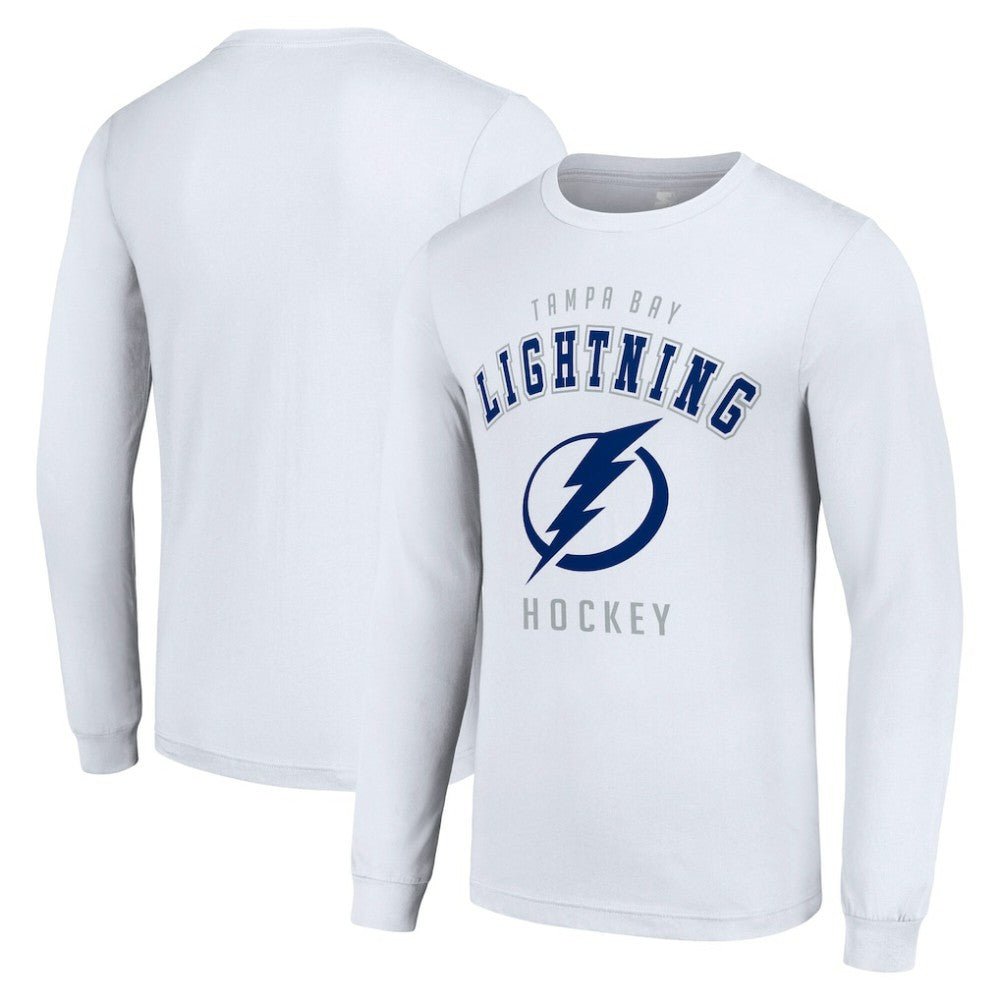 Tampa Bay Lightning Starter Logo Long Sleeve T-Shirt - White - NHL
