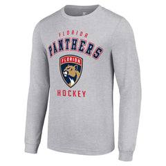 Florida Panthers Starter Logo Long Sleeve T-Shirt - Heather Gray - NHL