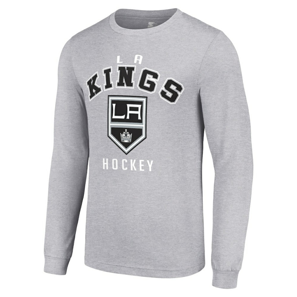 Los Angeles Kings Starter Logo Long Sleeve T-Shirt - Heather Gray - NHL