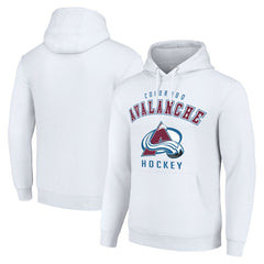 Colorado Avalanche Starter Logo Pullover Hoodie - White - NHL