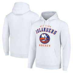 New York Islanders Starter Logo Pullover Hoodie - White - NHL