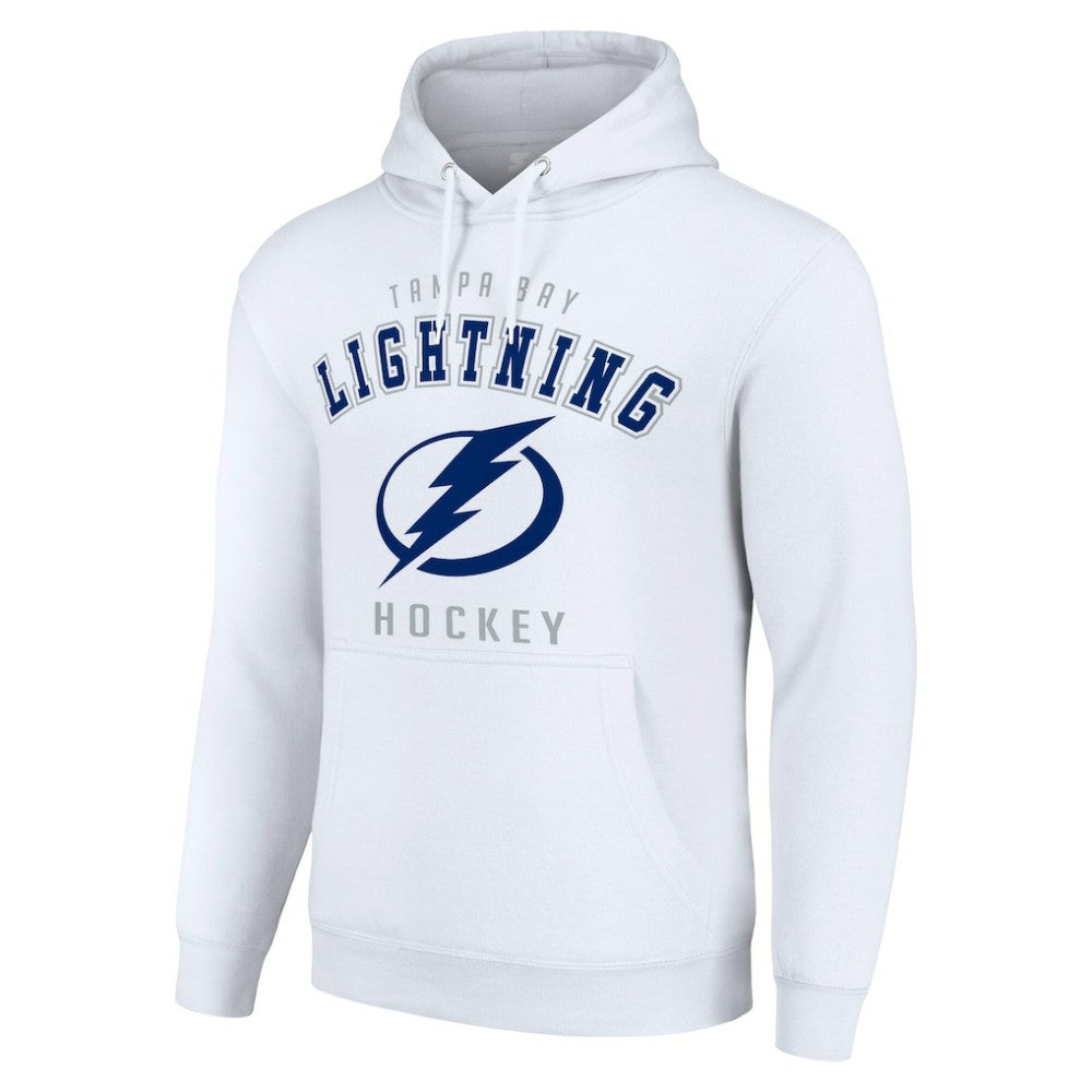 Tampa Bay Lightning Starter Logo Pullover Hoodie - White - NHL