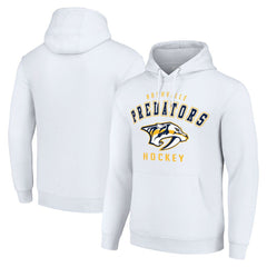 Nashville Predators Starter Logo Pullover Hoodie - White - NHL