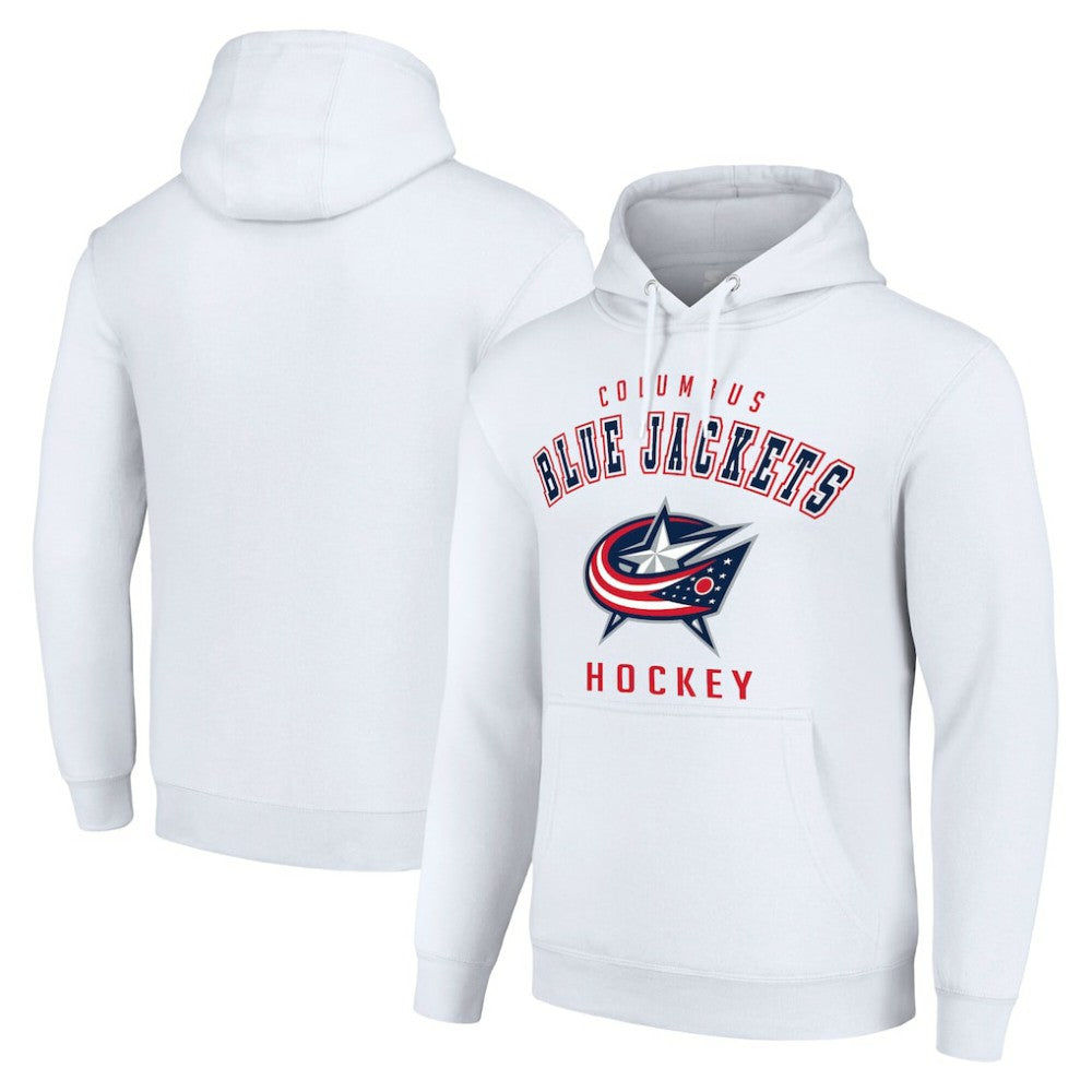 Columbus Blue Jackets Starter Logo Pullover Hoodie - White - NHL