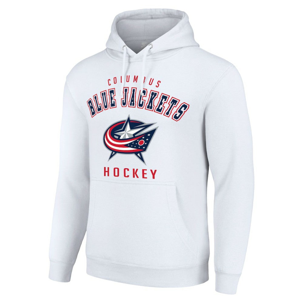 Columbus Blue Jackets Starter Logo Pullover Hoodie - White - NHL