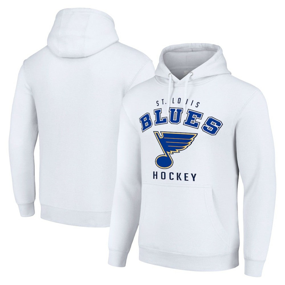 St. Louis Blues Starter Logo Pullover Hoodie - White - NHL