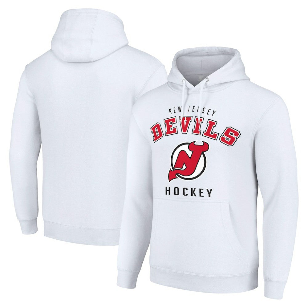 New Jersey Devils Starter Logo Pullover Hoodie - White - NHL