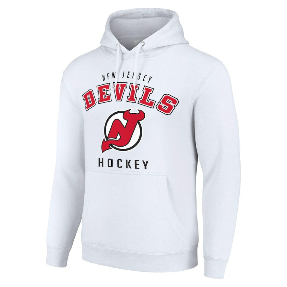 New Jersey Devils Starter Logo Pullover Hoodie - White - NHL