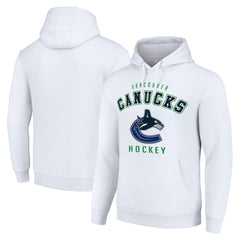 Vancouver Canucks Starter Logo Pullover Hoodie - White - NHL