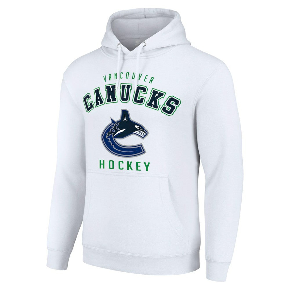 Vancouver Canucks Starter Logo Pullover Hoodie - White - NHL