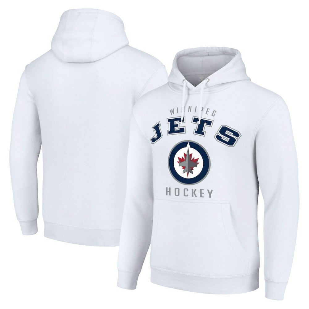 Winnipeg Jets Starter Logo Pullover Hoodie - White - NHL