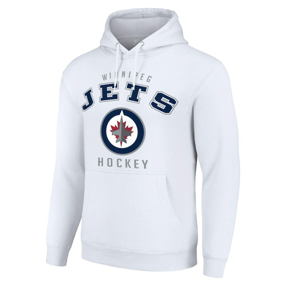 Winnipeg Jets Starter Logo Pullover Hoodie - White - NHL