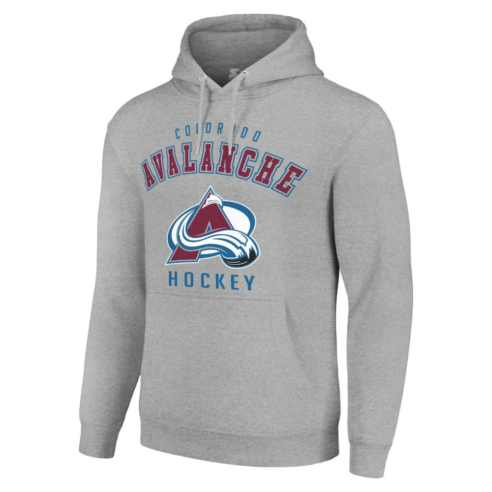 Colorado Avalanche Starter Logo Pullover Hoodie - Heather Gray - NHL