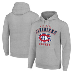 Montreal Canadiens Starter Logo Pullover Hoodie - Heather Gray - NHL