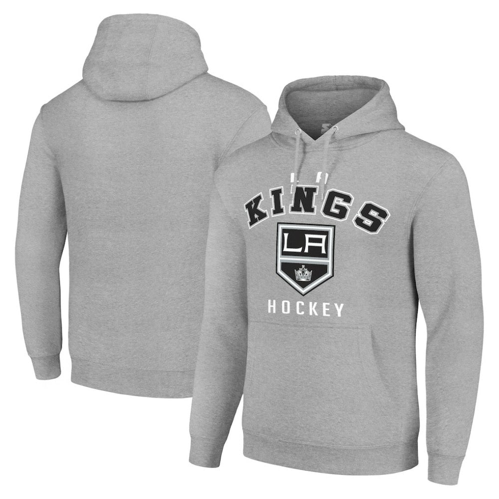 Los Angeles Kings Starter Logo Pullover Hoodie - Heather Gray - NHL