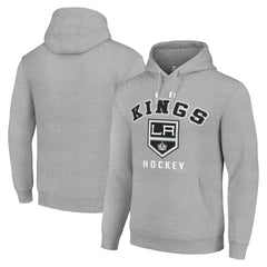 Los Angeles Kings Starter Logo Pullover Hoodie - Heather Gray - NHL