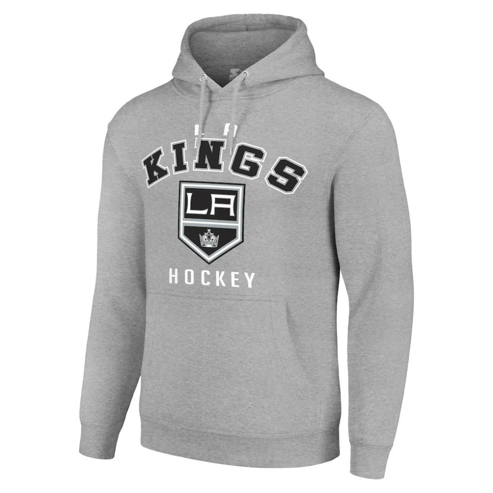 Los Angeles Kings Starter Logo Pullover Hoodie - Heather Gray - NHL