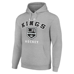 Los Angeles Kings Starter Logo Pullover Hoodie - Heather Gray - NHL