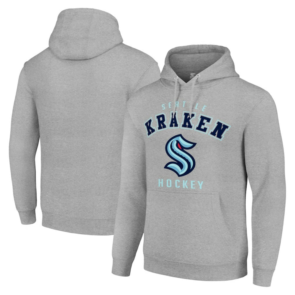 Seattle Kraken Starter Logo Pullover Hoodie - Heather Gray - NHL