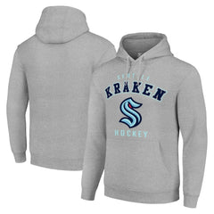 Seattle Kraken Starter Logo Pullover Hoodie - Heather Gray - NHL